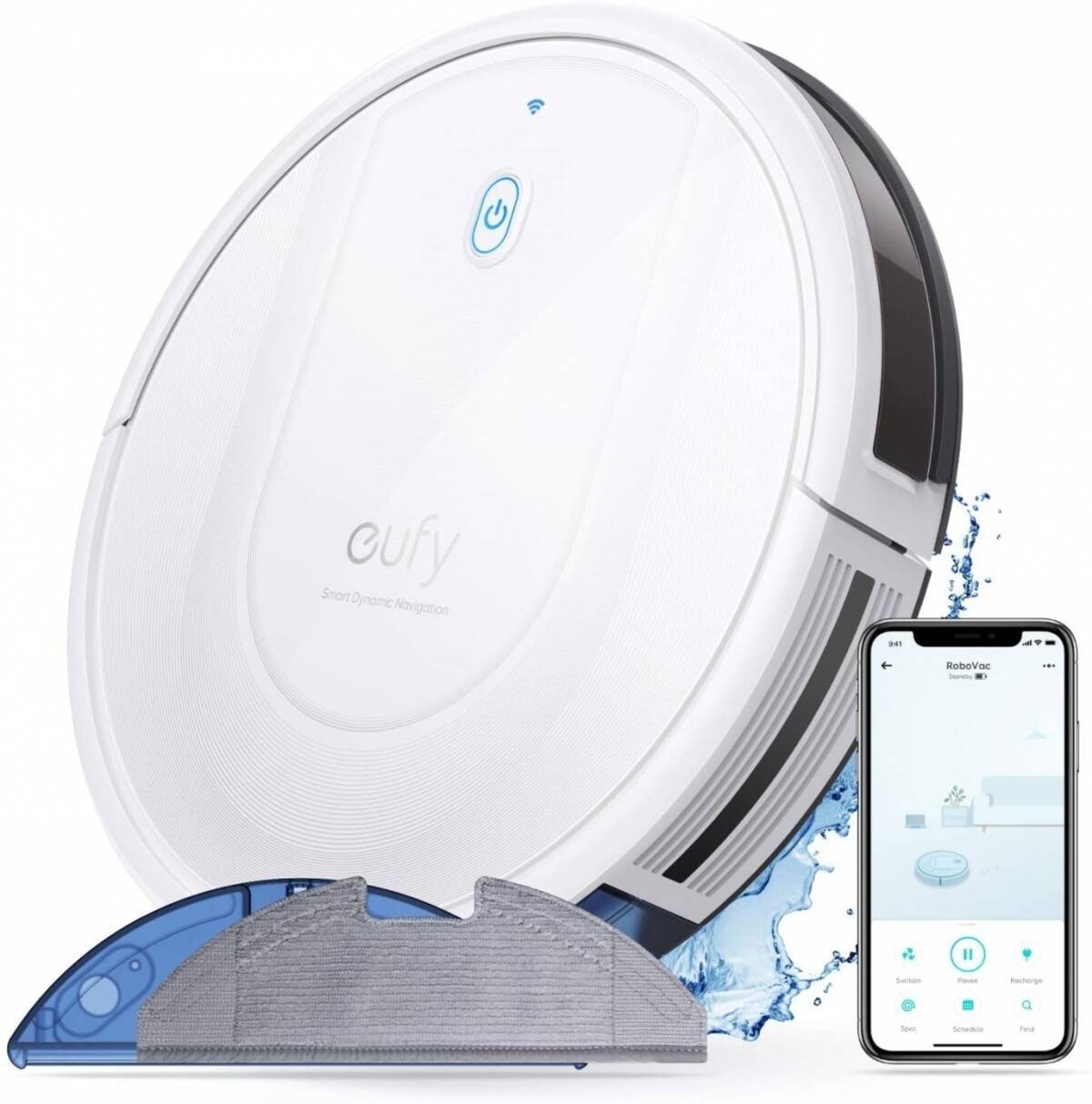 RoboVac 30C Max 超薄型ロボット掃除機 静音設計 強力吸引力 Amazon初