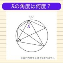 【角度当てクイズ Vol.864】xの角度は何度？