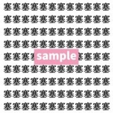 【漢字探し】ずらっと並んだ「塞」の中にまぎれた別の漢字一文字は？