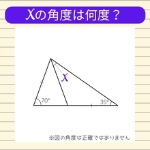 【角度当てクイズ Vol.1988】xの角度は何度？