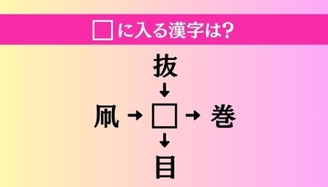 【穴埋め熟語クイズ Vol.4441】□に漢字を入れて4つの熟語を完成させてください