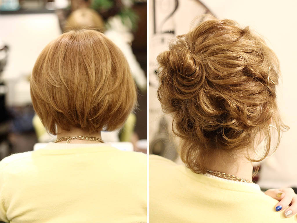 ショートヘアさんにオススメ アップスタイル風こなれお団子スタイルアレンジ 17年3月27日 エキサイトニュース