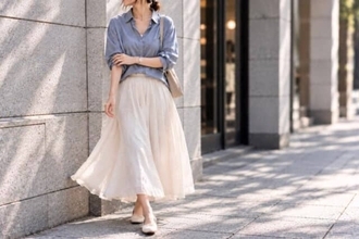 全部を秋服にしなくていい。まだ半袖も着たい9月に使える「季節ずらし」コーデ