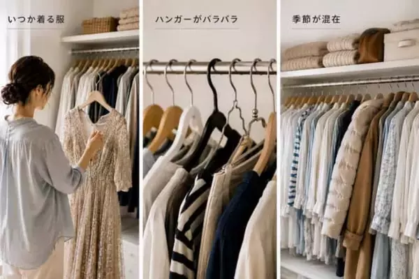 クローゼットが片付かない…。衣類収納で見落としがちな３つの原因
