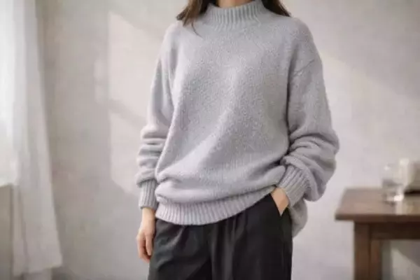 昔のままだと“おば見え”。この冬の「ニット」は【コンパクト×立体感】が正解です
