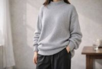 昔のままだと“おば見え”。この冬の「ニット」は【コンパクト×立体感】が正解です