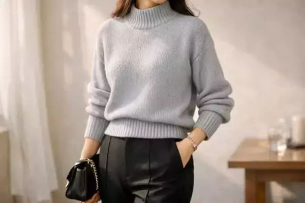 「昔のままだと“おば見え”。この冬の「ニット」は【コンパクト×立体感】が正解です」の画像