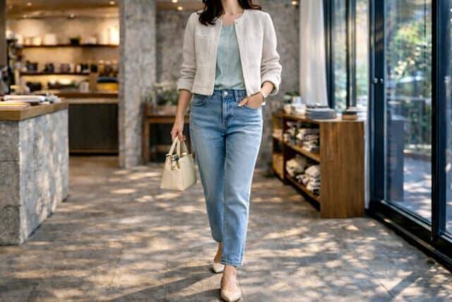 全身カジュアルvsきれいめMIX。おしゃれ見えする“大人の正解コーデバランス”