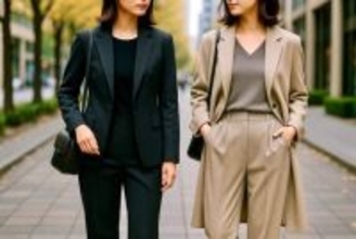 昔のままだと“おば見え”。この冬の「セットアップ」は【抜け感×ゆるシルエット】が正解です