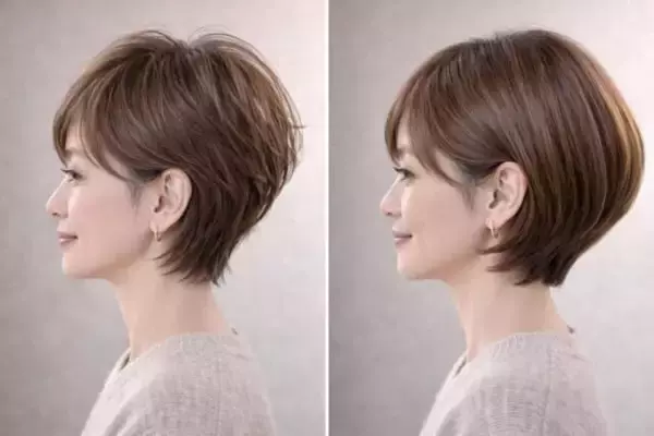 若見えするのはどっち？ショートヘア＆ショートボブの“重心バランス”の違い