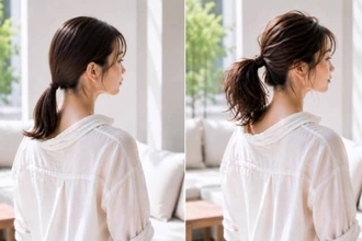 シンプルなひとつ結びなのに今っぽい。周りと差がつく“まとめ髪”のコツ