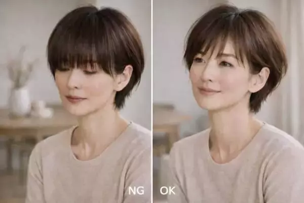 【40代・50代】前髪そのまま＝流行遅れ？ショートヘアを今っぽく見せる“目元まわり”更新ポイント