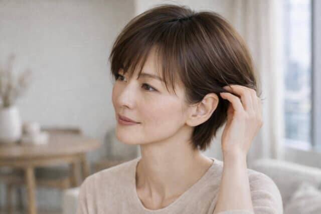 【40代・50代】前髪そのまま＝流行遅れ？ショートヘアを今っぽく見せる“目元まわり”更新ポイント