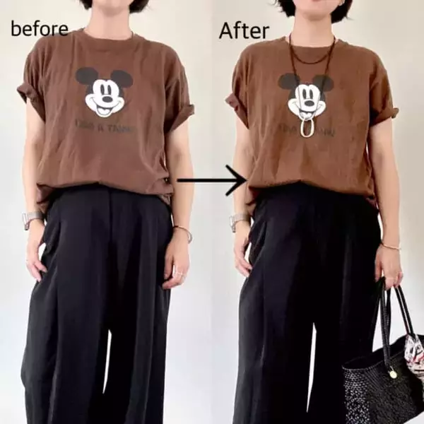 「同じTシャツなのに見違える！大人世代がおしゃれに見える「着こなしの正解」３つのルール」の画像