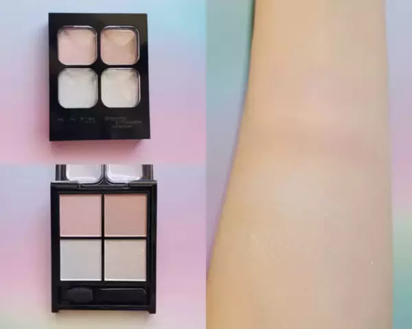 「大人っぽく目元印象をアプデ。KATE新作「極細眉×質感シャドウ×透けラメ」で楽しむ“透明感メイク”」の画像