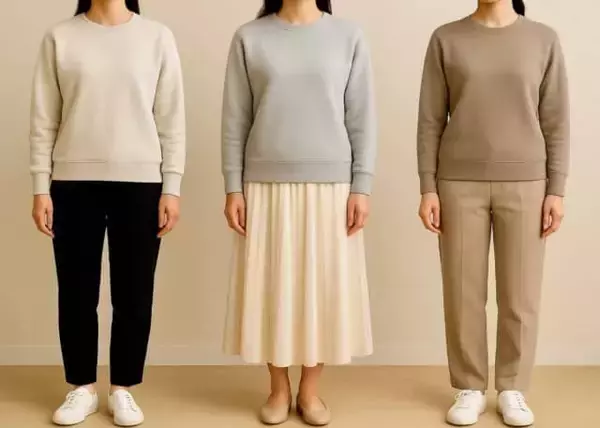 「おしゃれのつもりが“おば見え”に？今すぐやめたい『時代遅れの冬のスウェットコーデ』３選」の画像