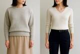 「ニットを着ると“太って見える”問題。40代から見直すべき「ほっそりシルエット」の作り方」の画像1