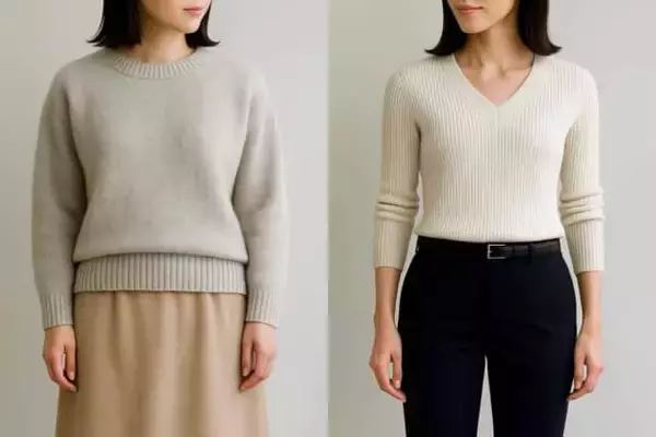 ニットを着ると“太って見える”問題。40代から見直すべき「ほっそりシルエット」の作り方