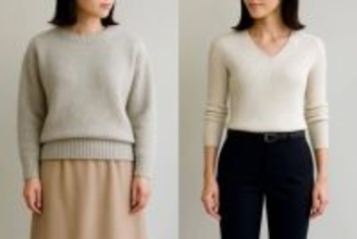 ニットを着ると“太って見える”問題。40代から見直すべき「ほっそりシルエット」の作り方