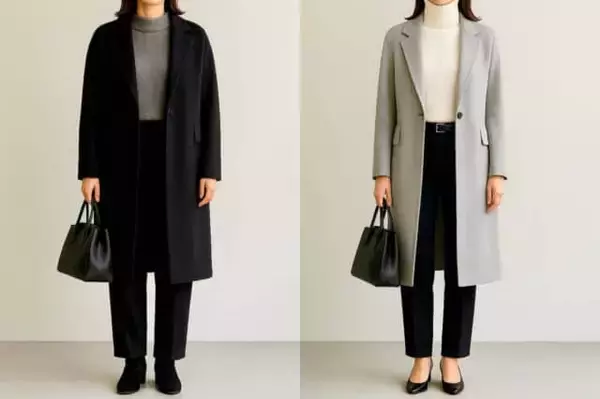 「40代からの「モノトーン」は“明るめ配色”が鍵。重たく見せない上品アカ抜けコーデテク」の画像