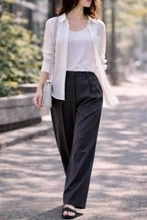 【40代・50代】若見えする人は“ハリ素材に頼らない”。ユニクロで選ぶ「春パンツ」の正解