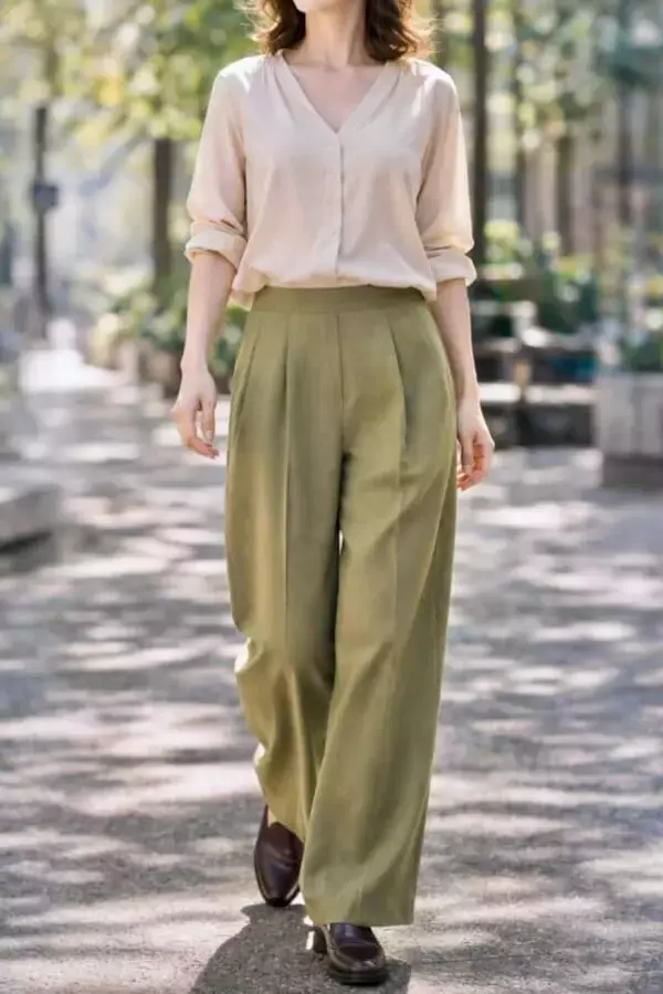 「【40代・50代】若見えする人は“ハリ素材に頼らない”。ユニクロで選ぶ「春パンツ」の正解」の画像