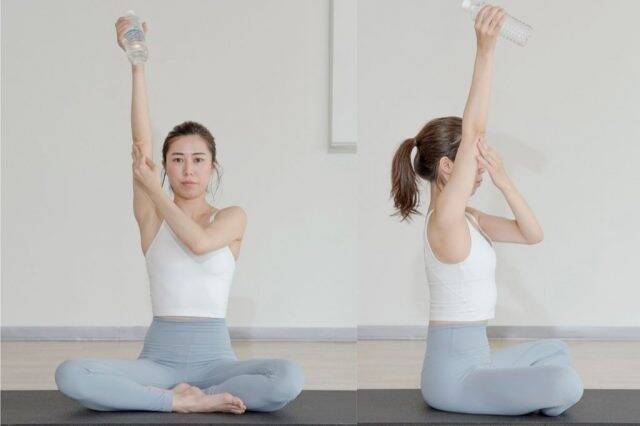 二の腕と肩まわりの引き締めに。40代・50代【細見えする上半身へ導く】簡単ピラティス習慣