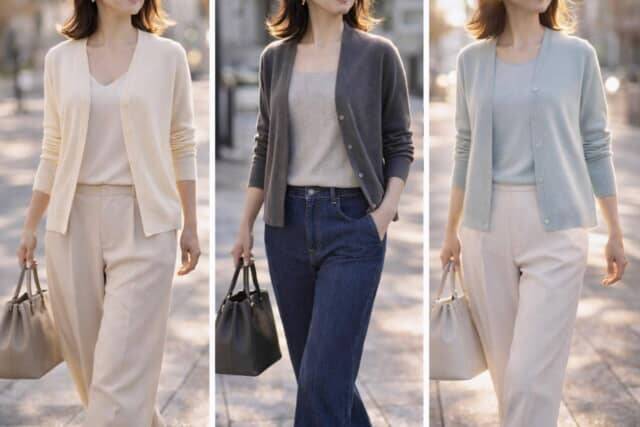 おしゃれのつもりが“おば見え”。今すぐ見直したい「時代遅れになりやすい春カーディガン」３選