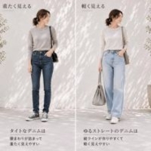デニムが急に似合わなくなった…。40代・50代が見直したい“腰まわり”とシルエットの選び方