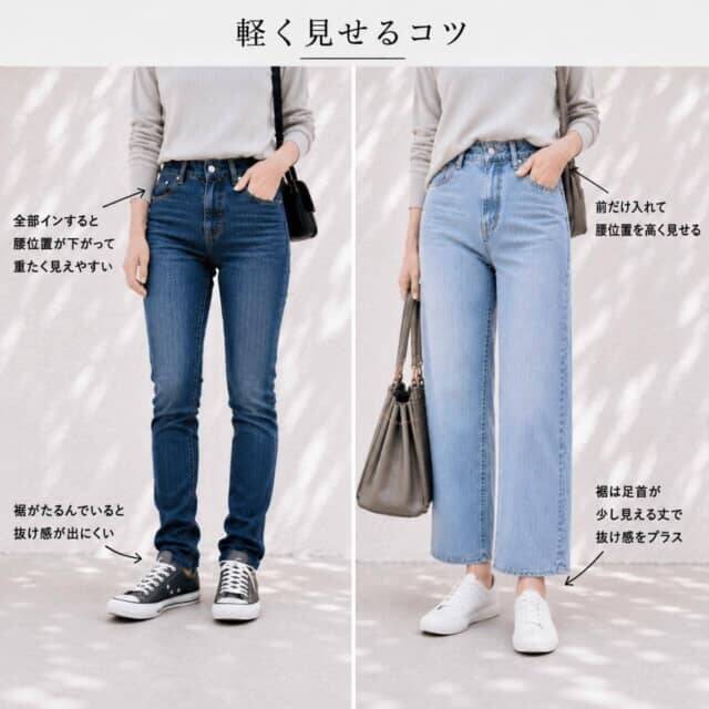 デニムが急に似合わなくなった…。40代・50代が見直したい“腰まわり”とシルエットの選び方