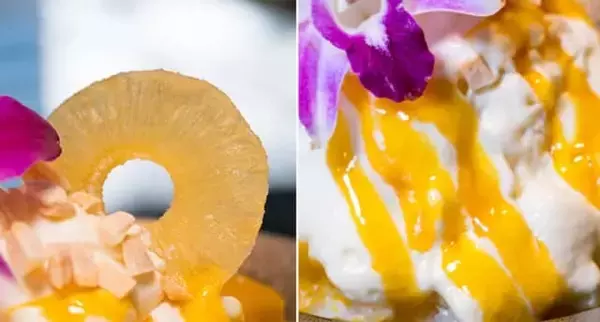 「カクテルのピニャコラーダをイメージ。一流ホテルのバーテンダーが作る「かき氷」【新宿・京王プラザホテル】」の画像