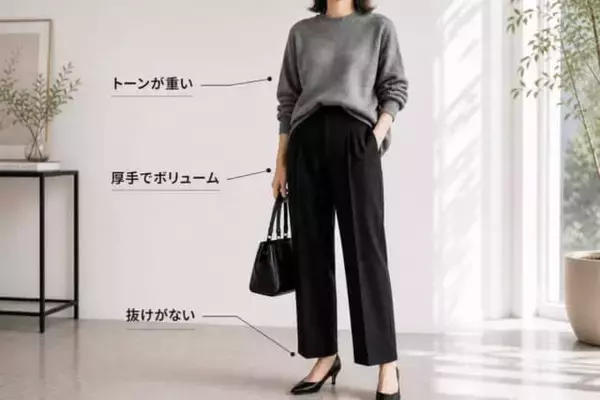 【40代・50代】黒パンツ、重くない？今っぽくて若々しい春コーデの正解