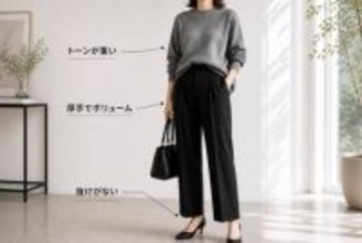【40代・50代】黒パンツ、重くない？今っぽくて若々しい春コーデの正解