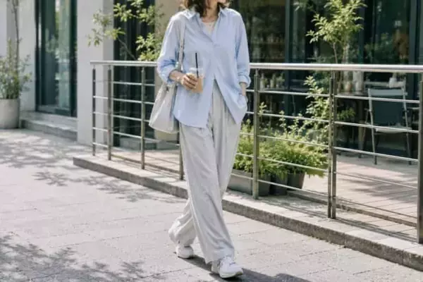 「【40代・50代】配色を強くしないだけで、大人コーデを今っぽく。2026春夏“なじませ配色”３選」の画像