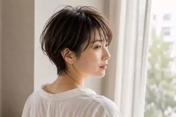 「ショートヘアなのに時代遅れ感？2026初夏、大人世代が意識すべき“シルエット設計”」の画像