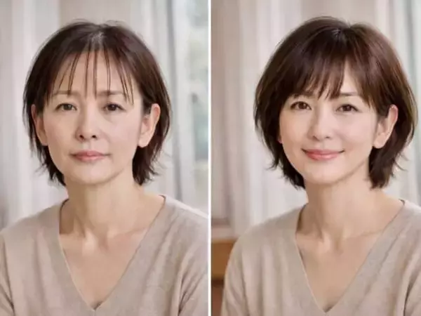 「若く見せるつもりで逆効果？40代・50代の「薄すぎ前髪」がおば見えにつながる理由」の画像