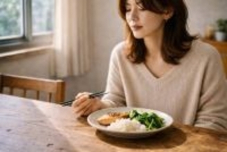 【３ヶ月で−２kg】“一口目をゆっくり食べる”だけ。食べ過ぎが減った簡単習慣