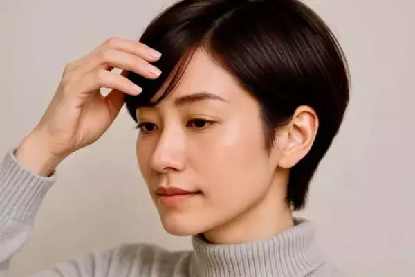 「大人のショートヘアが一気にアカ抜け！冬こそ試したい“軽さとツヤ”を仕込む「簡単テク」」の画像