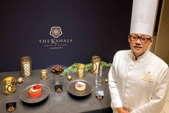 クリスマスケーキこそラグジュアリーに！【ザ・カハラ・ホテル＆リゾート 横浜】の味のアート作品3種類