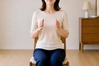 【最近、呼吸が浅く感じる…】座ったまま30秒。胸まわりをゆったり動かす簡単エクササイズ