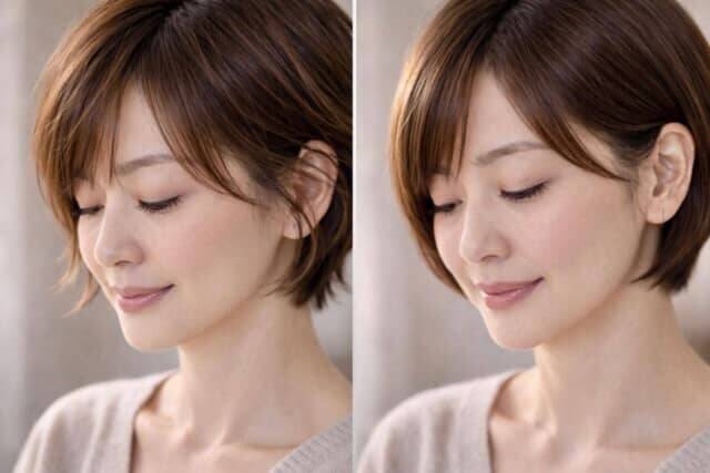 小顔に見えるのはどっち？ショートヘア＆ショートボブの“顔まわり設計”の違い