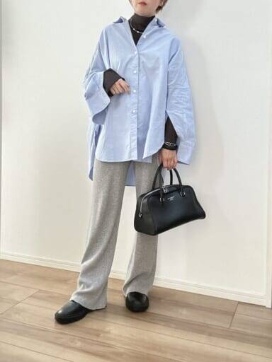 40代大人世代におすすめ。着こなし解説【ユニクロ】￥2,990の高見えリブニットパンツ