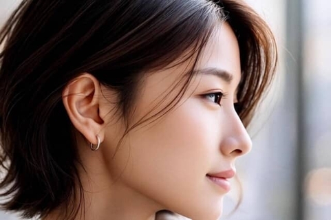 マフラーの日も“こなれ見え”。冬の大人ショートヘアは後れ毛とくびれで立体感をつくるのが正解