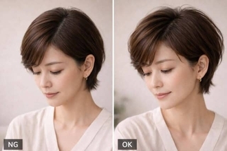 【40代・50代】トップが決まらないと古く見える？ショートヘアを今っぽく更新する「分け目設計」