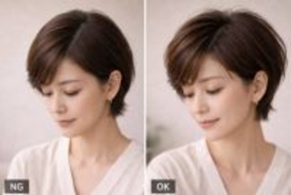 【40代・50代】トップが決まらないと古く見える？ショートヘアを今っぽく更新する「分け目設計」