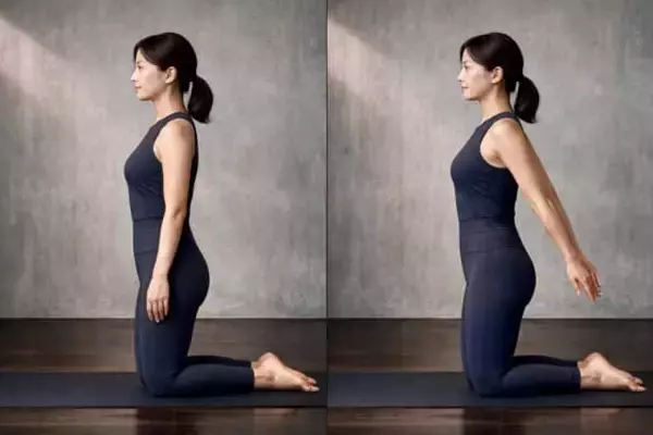 「両腕を前後に振るだけ。１日１セット【二の腕・肩まわりのもたつきを解消する】簡単ピラティス習慣」の画像