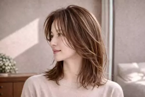 「【40代・50代】今っぽくて若々しい人は“重さを残しすぎない”。2026春・大人のミディアムヘアの正解」の画像