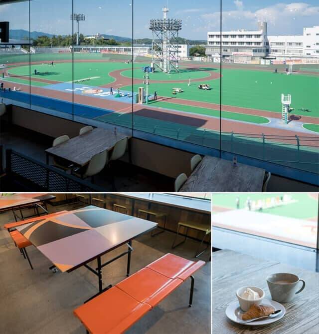 岡山県の競輪場にあるスタジアム一体型ホテル【KEIRIN HOTEL 10 by 温故知新】は滞在が楽しくなるユニークな館内