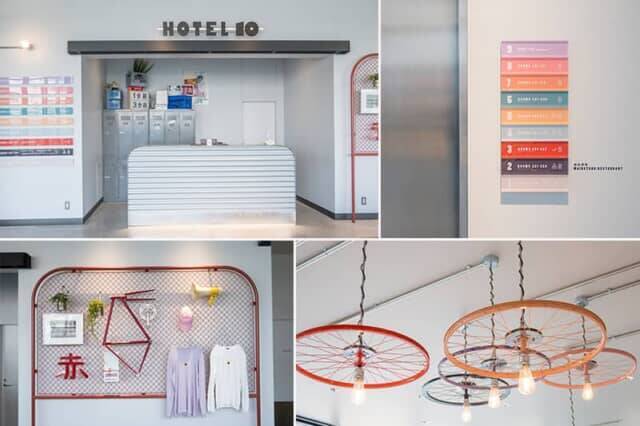 岡山県の競輪場にあるスタジアム一体型ホテル【KEIRIN HOTEL 10 by 温故知新】は滞在が楽しくなるユニークな館内