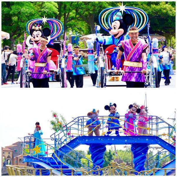 ミッキー ミニーが人力車で登場 東京ディズニーリゾート 七夕イベント の見どころ １ 18年6月14日 エキサイトニュース